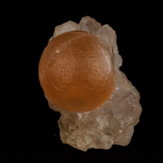Fluorite ball on MM Quartz Natural Mineral Specimen # B 5354 Fluorite Superb Minerals