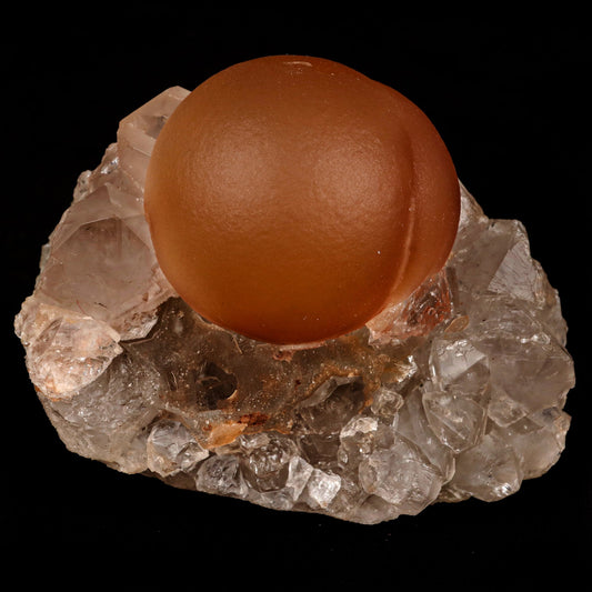 Fluorite ball on MM Quartz Natural Mineral Specimen # B 5362 Fluorite Superb Minerals