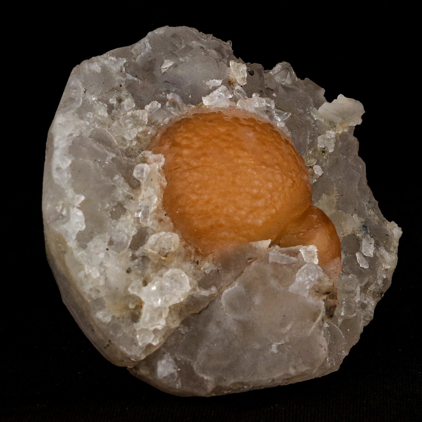 Fluorite ball on MM Quartz Natural Mineral Specimen # B 5372 Fluorite Superb Minerals
