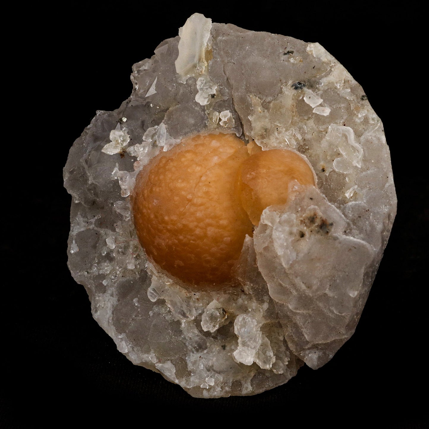 Fluorite ball on MM Quartz Natural Mineral Specimen # B 5372 Fluorite Superb Minerals