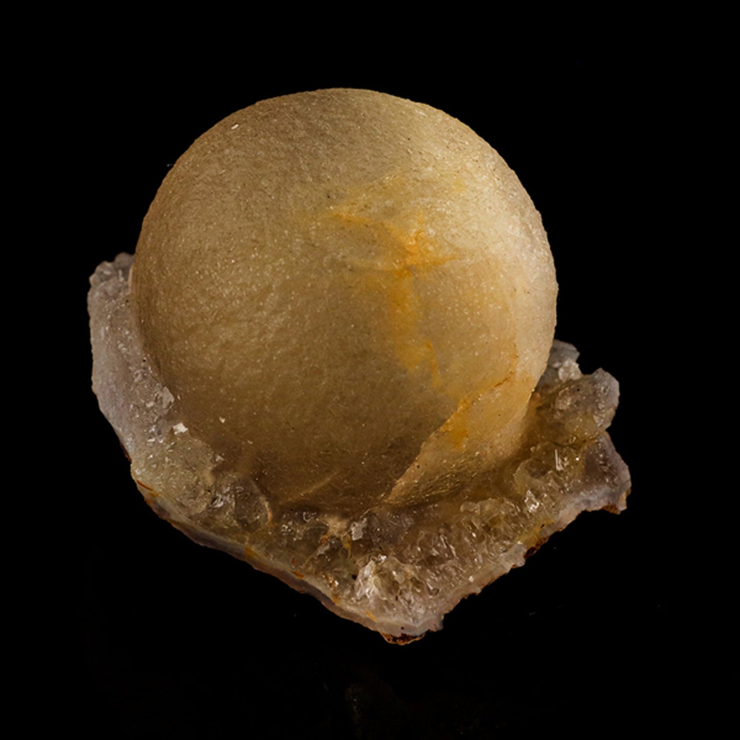 Fluorite Ball on MM Quartz Very Rare Natural Mineral Specimen # B 6097 Fluorite Fluorite