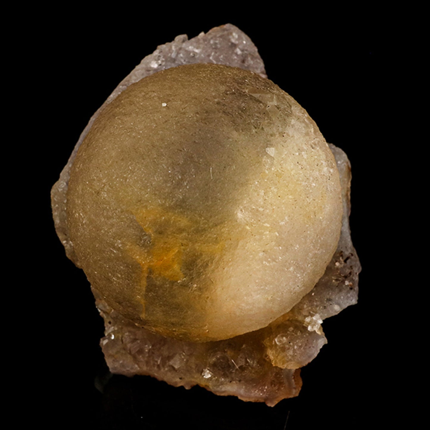 Fluorite Ball on MM Quartz Very Rare Natural Mineral Specimen # B 6097 Fluorite Fluorite