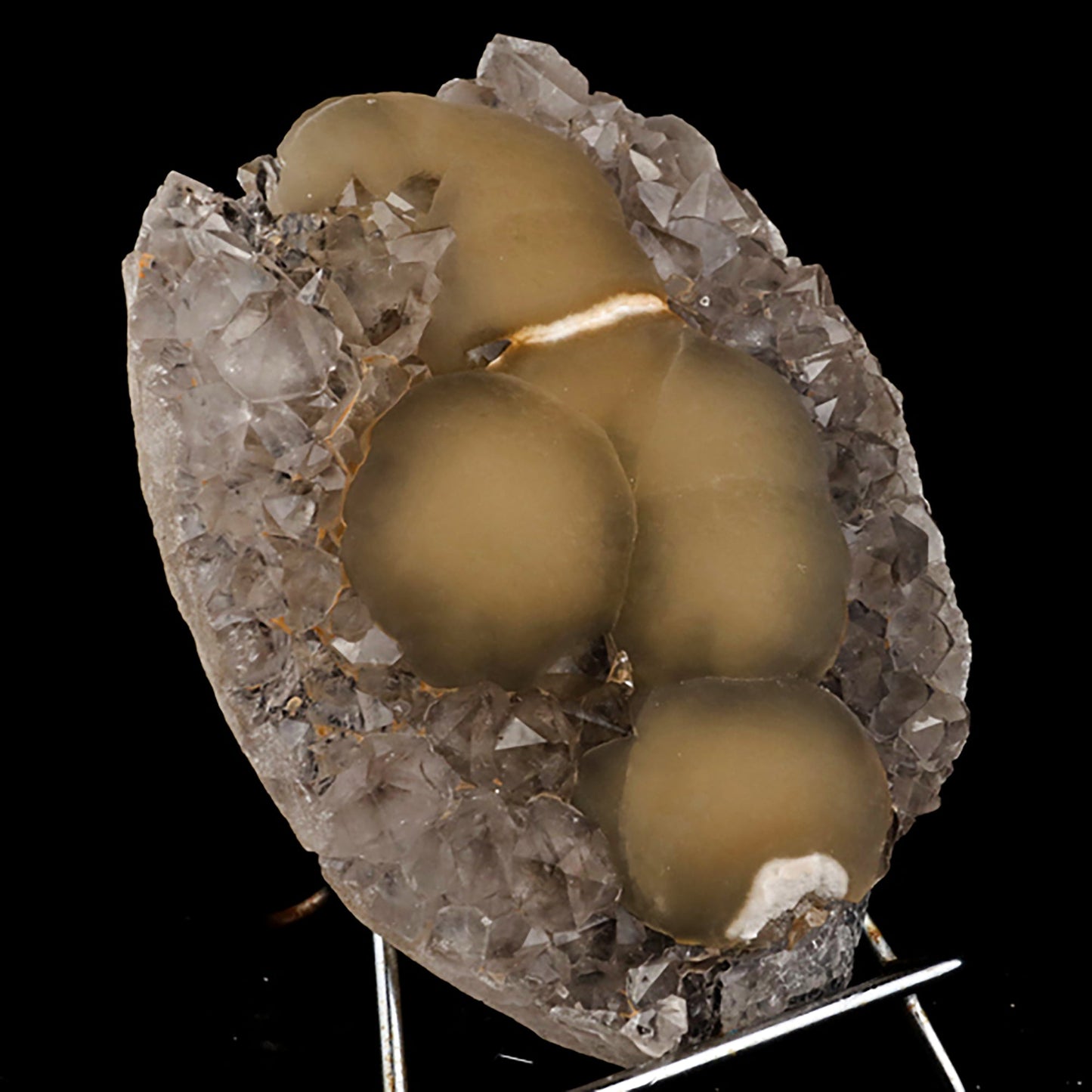 Fluorite balls on MM Quartz Natural Mineral Specimen # B 5410 Fluorite Superb Minerals