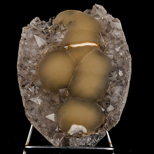 Fluorite balls on MM Quartz Natural Mineral Specimen # B 5410 Fluorite Superb Minerals