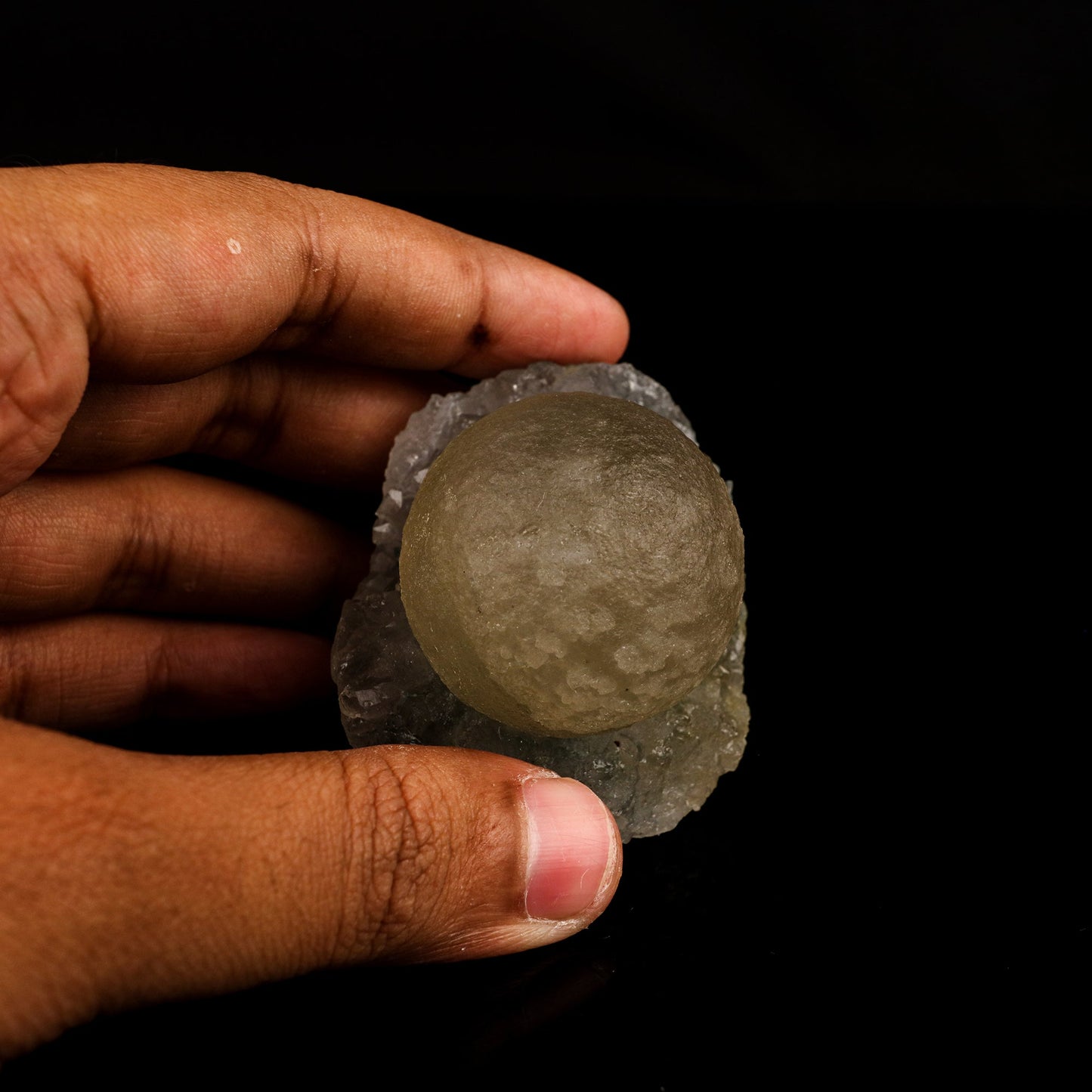 Fluorite balls on MM Quartz Natural Mineral Specimen # B 5935 Fluorite Superb Minerals