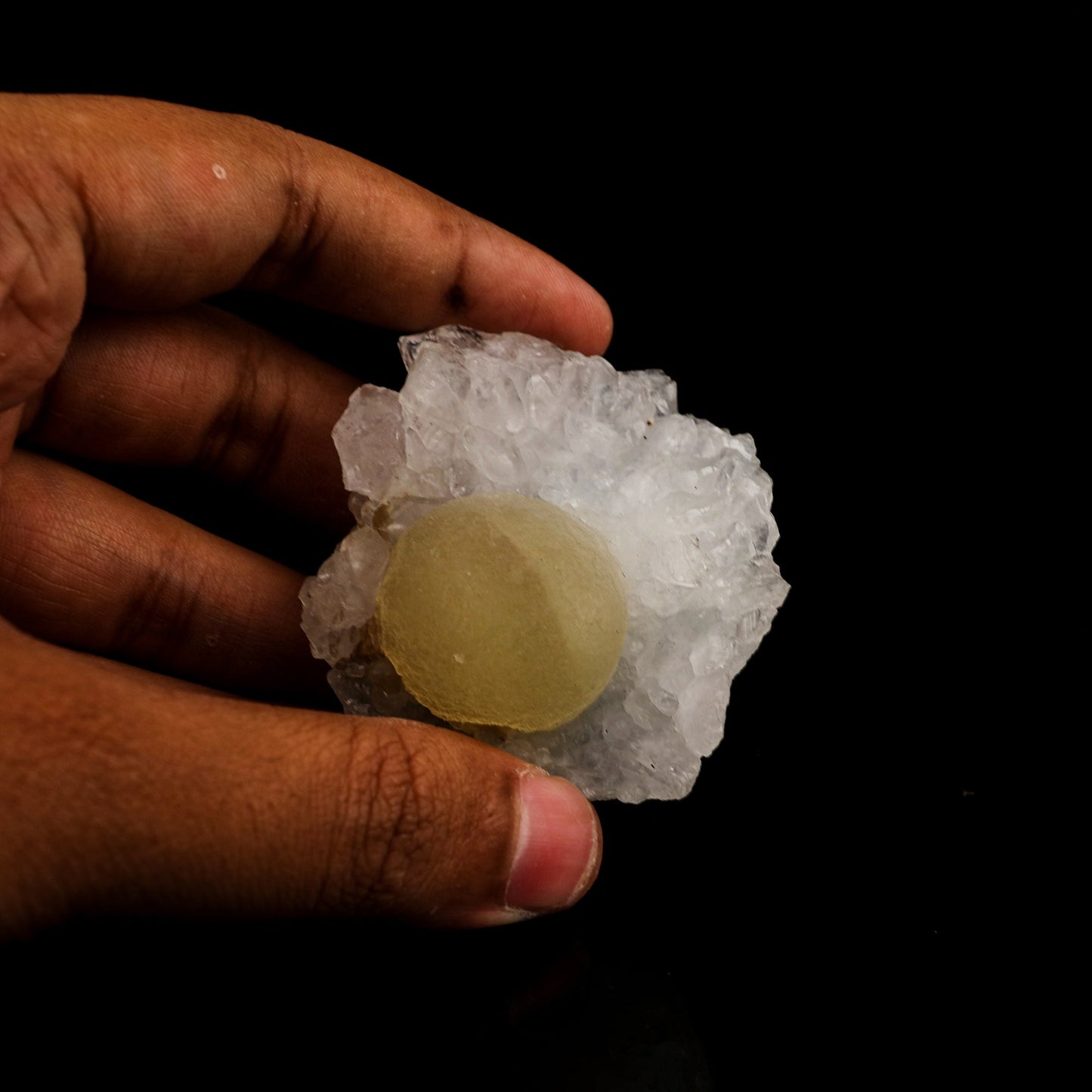 Fluorite balls on MM Quartz Natural Mineral Specimen # B 5943 Thomsonite Superb Minerals
