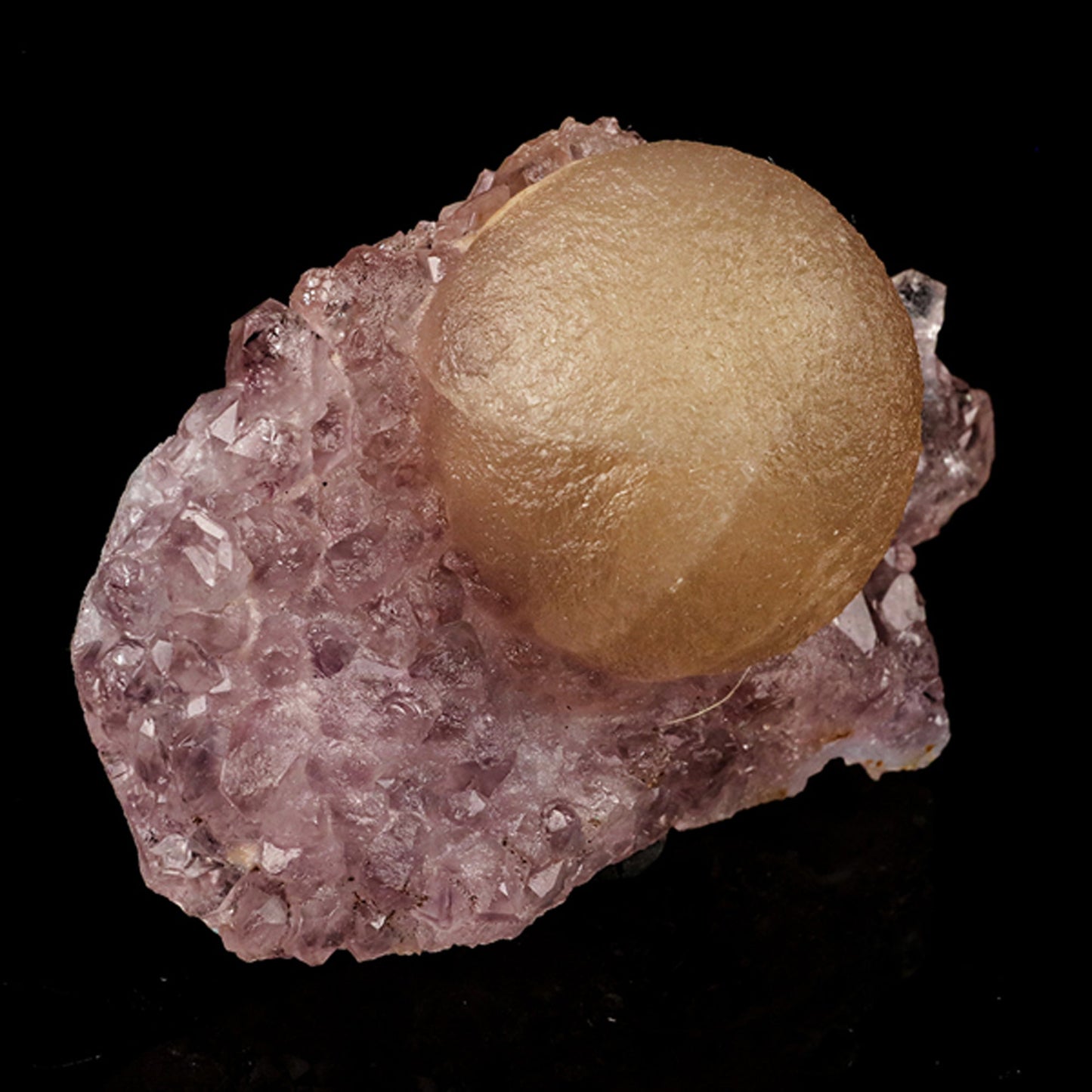 Fluorite Huge Ball on Amethyst Very Rare Natural Mineral Specimen # B 5953 Fluorite Superb Minerals