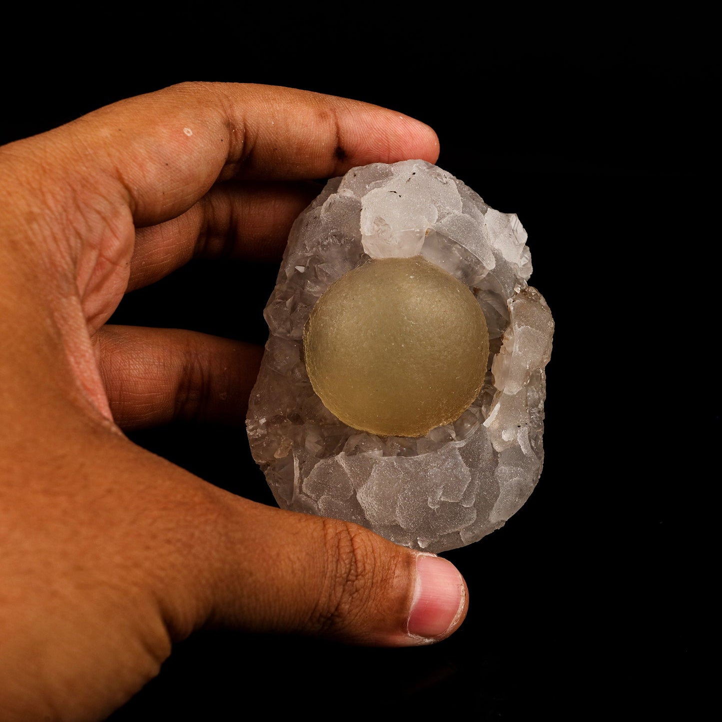 Fluorite Huge balls on MM Quartz Natural Mineral Specimen # B 5956 Fluorite Superb Minerals