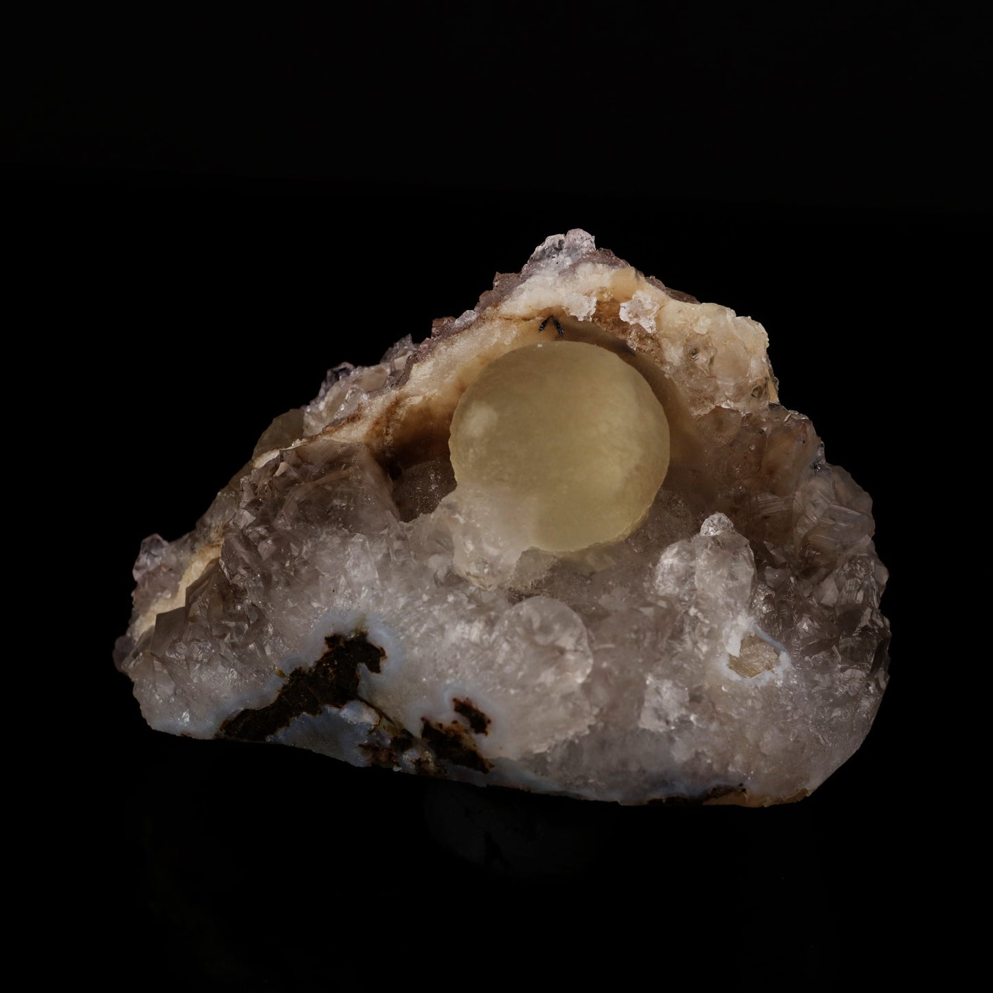 Fluorite on Amethyst Natural Mineral Specimen # B 5637 Fluorite Superb Minerals