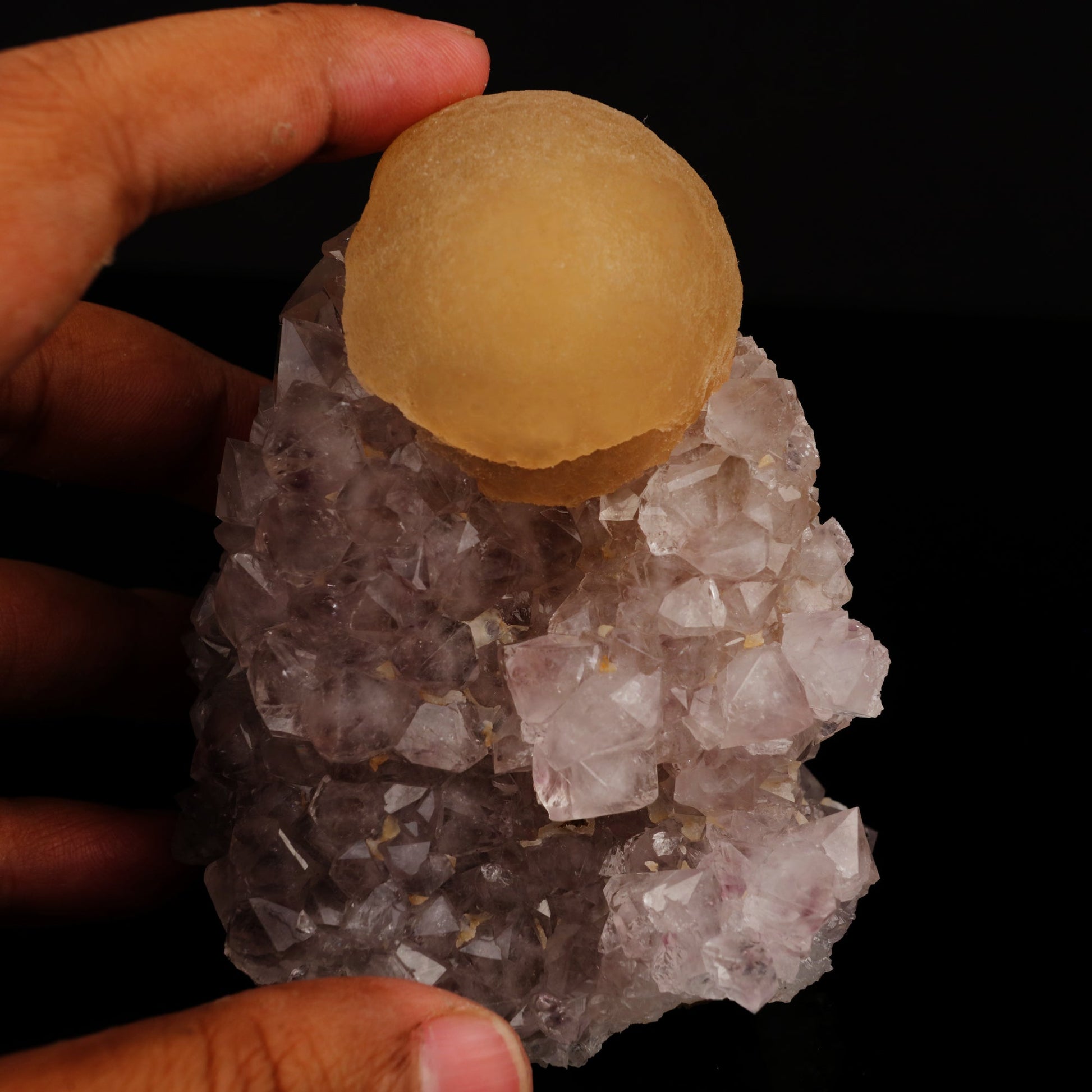 Fluorite on Amethyst Natural Mineral Specimen # B 5639 Amethyst Superb Minerals