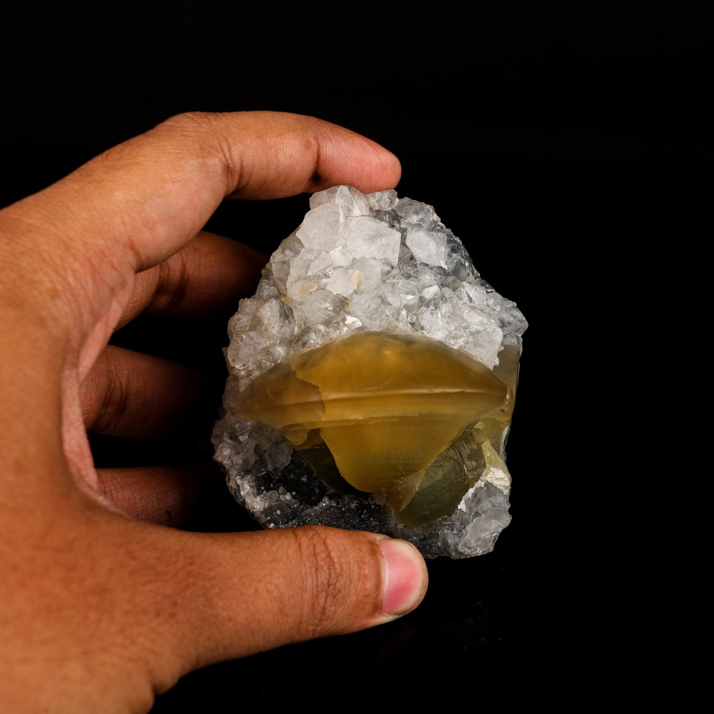 Fluorite on MM Quartz Natural Mineral Specimen # B 6116 Fluorite Superb Minerals