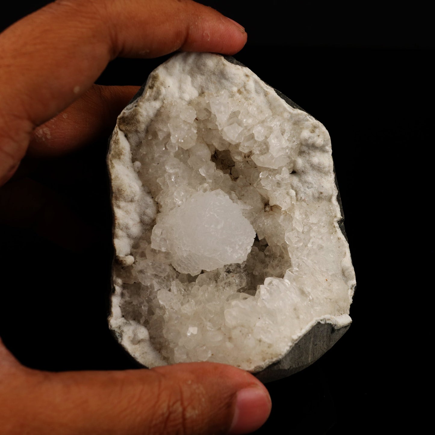 Goosecreekite Inside MM Quartz Geode Natural Mineral Specimen # B 5595 Goosecreekite Superb Minerals 