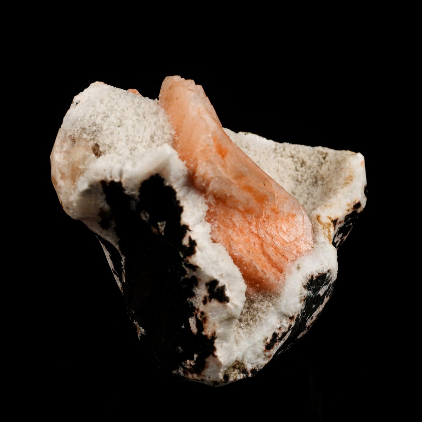 Heulandite Bow on Chalcedony Free Standing Natural Mineral Specimen # B 6493 Heulandite Superb Minerals