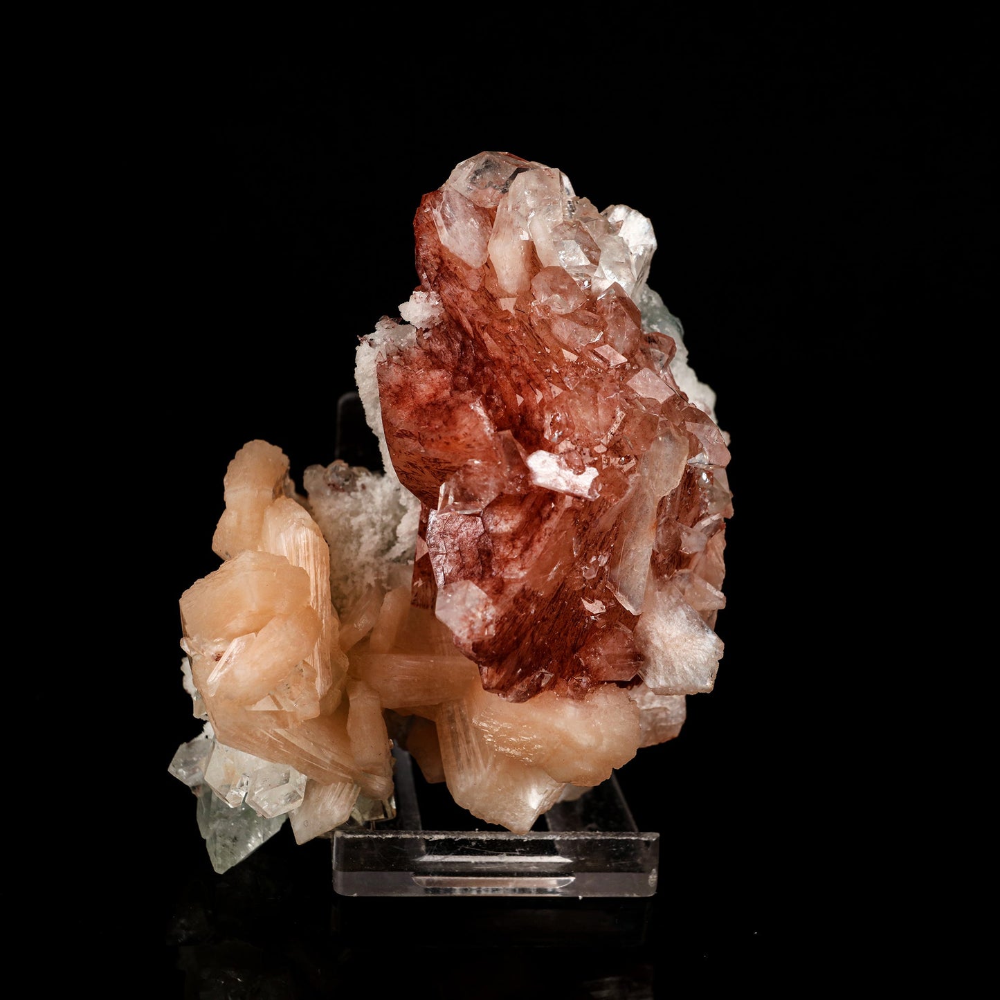 Heulandite Bow with Stilbite Natural Mineral Specimen # B 6223 Heulandite Superb Minerals