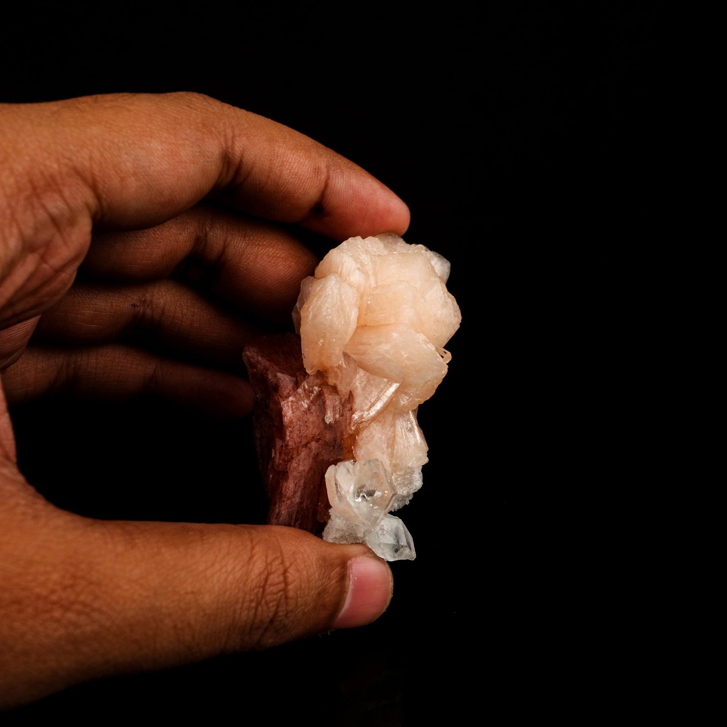 Heulandite Bow with Stilbite Natural Mineral Specimen # B 6227 Heulandite Superb Minerals