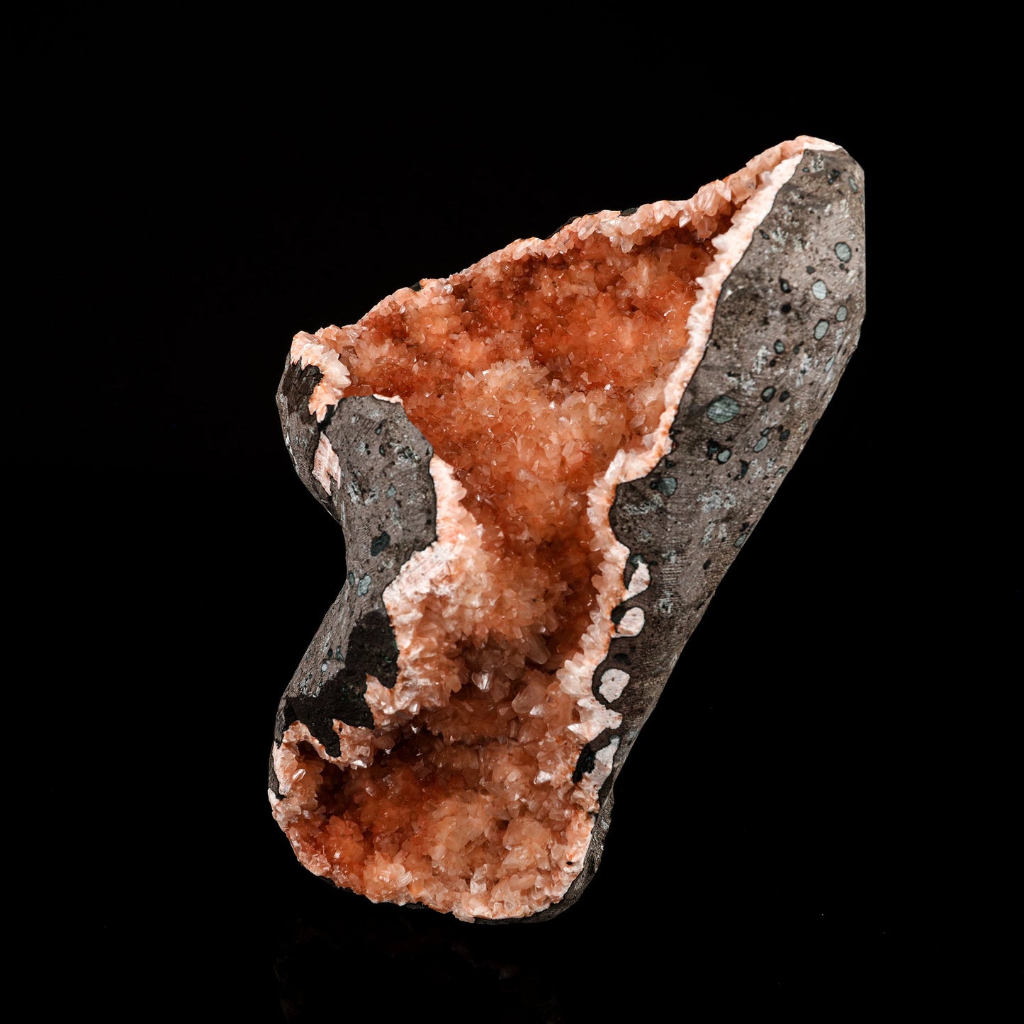 Heulandite Geode Free Standing Natural Mineral Specimen # B 6358 Heulandite Superb Minerals