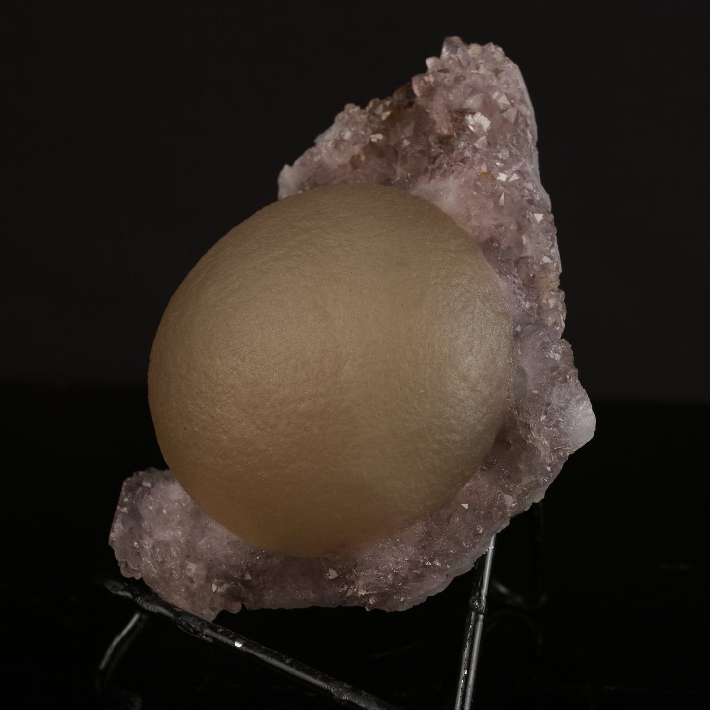 Huge Fluorite Ball on Amethyst Very Rare Natural Mineral Specimen # B 6626 Fluorite Superb Minerals