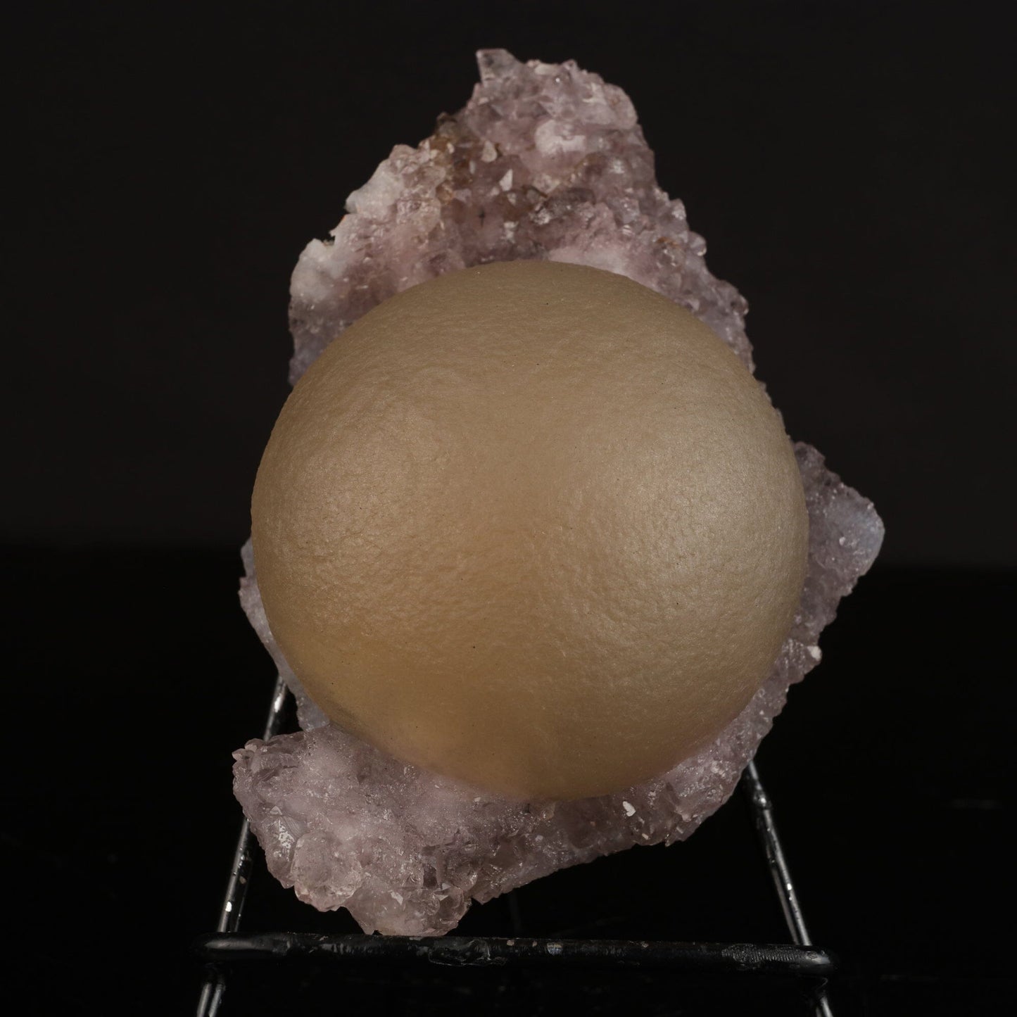 Huge Fluorite Ball on Amethyst Very Rare Natural Mineral Specimen # B 6626 Fluorite Superb Minerals