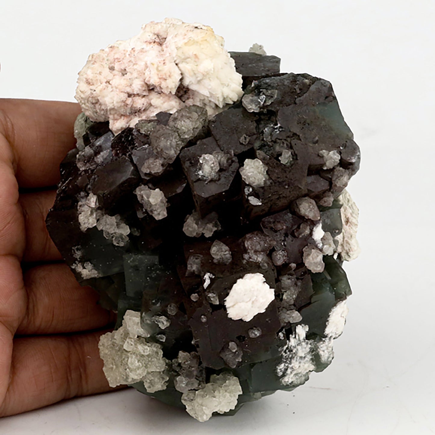 Marshy Apophyllite with Heulandite Natural Mineral Specimen # B 5394 Apophyllite Superb Minerals