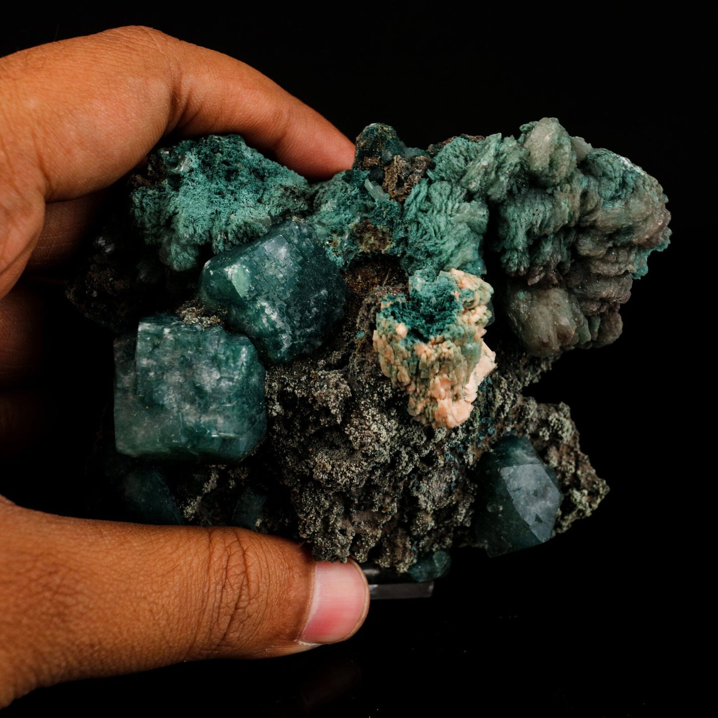 Marshy Apophyllite with Stilbite Natural Mineral Specimen # B 6566 Marshy Apophyllite Superb Minerals