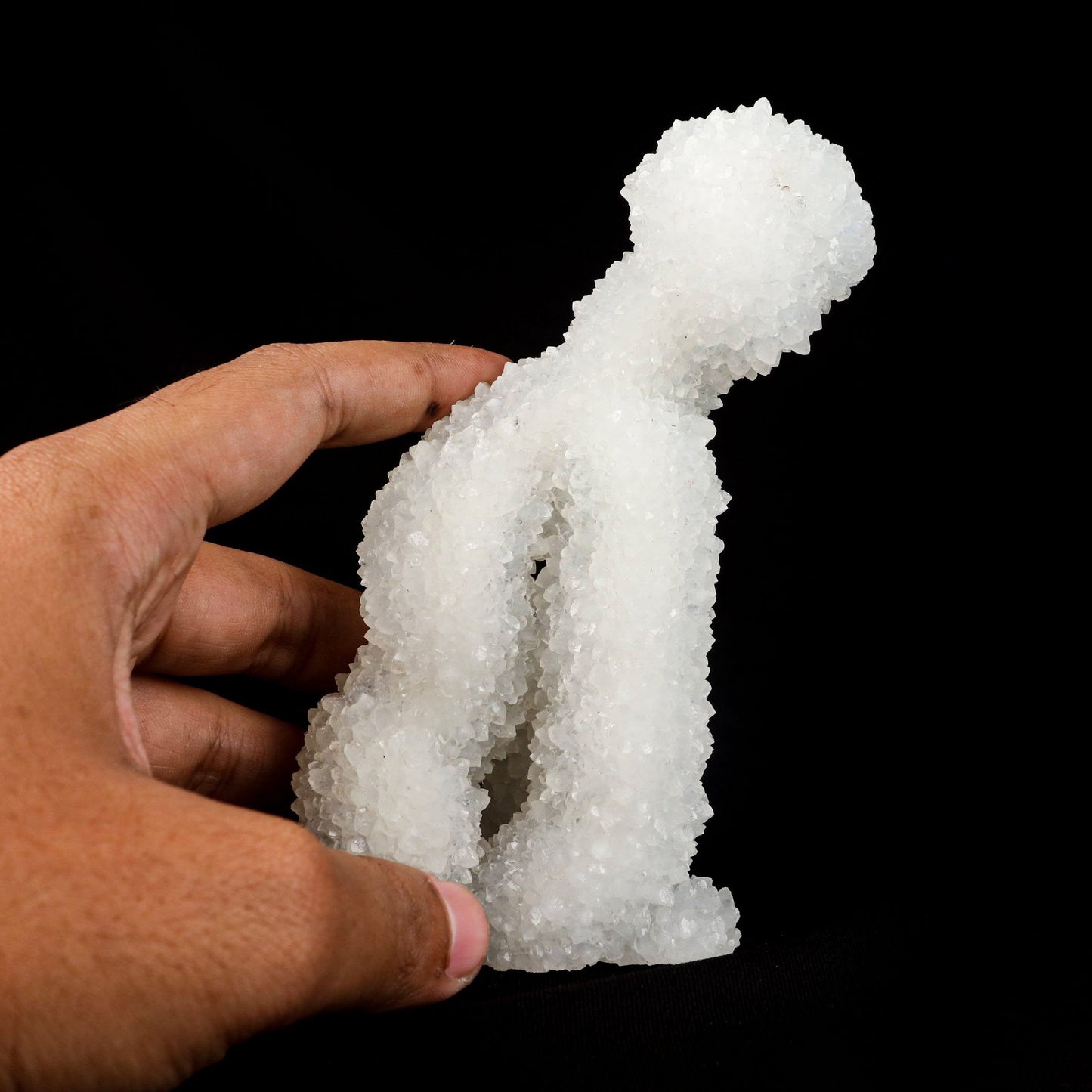 MM Quartz Coral Formation Natural Mineral Specimen # B 4951 https://www.superbminerals.us/products/mm-quartz-coral-formation-natural-mineral-specimen-b-4951 Features:The specimen is filled with drusy milky Quartz which has created pseudomorphs after scalenohedral Calcite crystals.The item is crystallised nearly all the way around with no matrix, and only a few small places of connection
