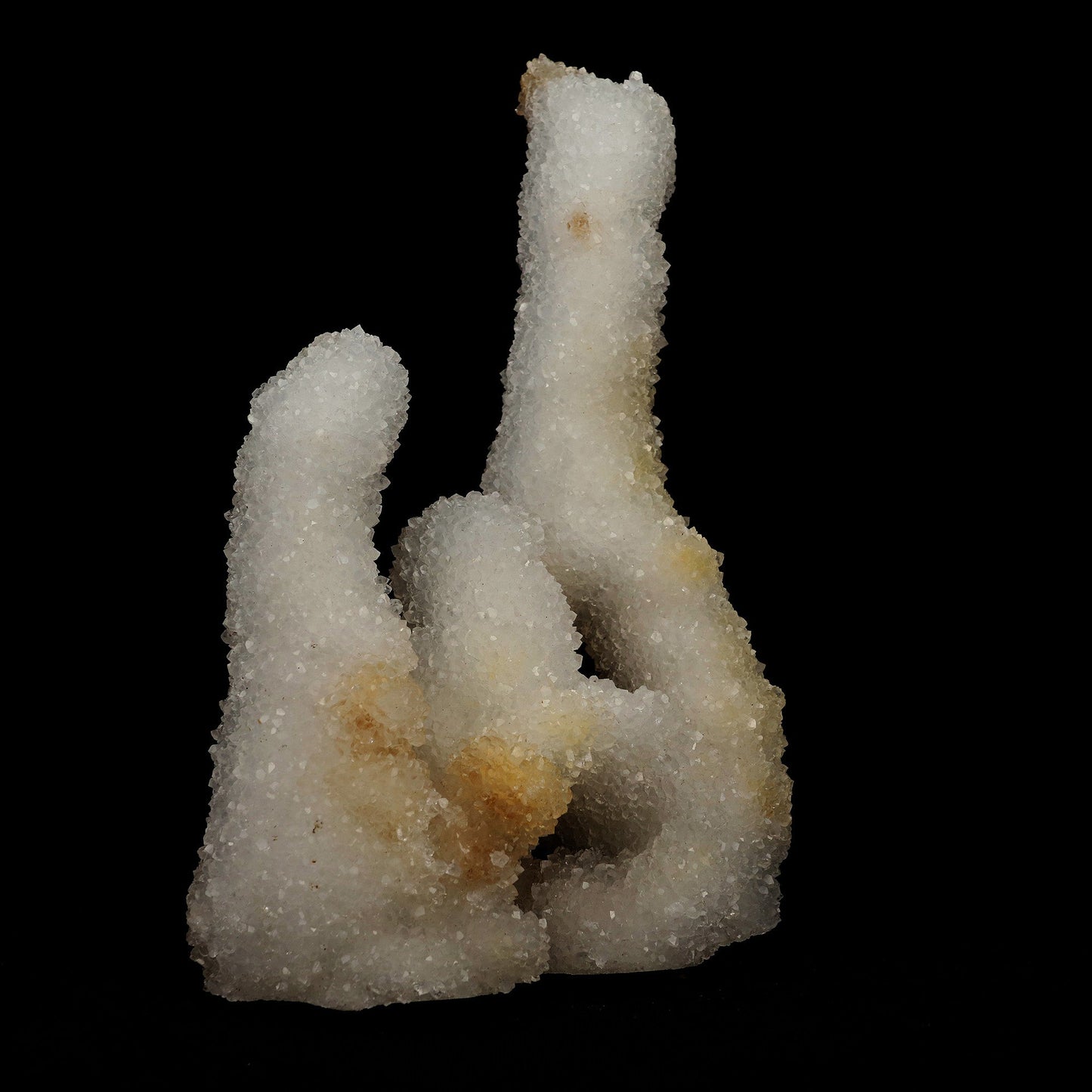 MM Quartz Stalacite Coral Formation Natural Mineral Specimen # B 5203 https://www.superbminerals.us/products/mm-quartz-stalacite-coral-formation-natural-mineral-specimen-b-5203 Features: Scolecite forms in clusters of sharp, prismatic, “needle-like” points, which often radiate outward from a source, or, alternatively, criss-cross with each other to form sculptures that are truly a natural art form. Scolecite is mainly found in India, although there are also deposits of white scolecite