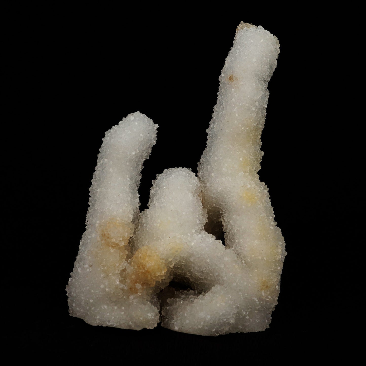 MM Quartz Stalacite Coral Formation Natural Mineral Specimen # B 5203 https://www.superbminerals.us/products/mm-quartz-stalacite-coral-formation-natural-mineral-specimen-b-5203 Features: Scolecite forms in clusters of sharp, prismatic, “needle-like” points, which often radiate outward from a source, or, alternatively, criss-cross with each other to form sculptures that are truly a natural art form. Scolecite is mainly found in India, although there are also deposits of white scolecite