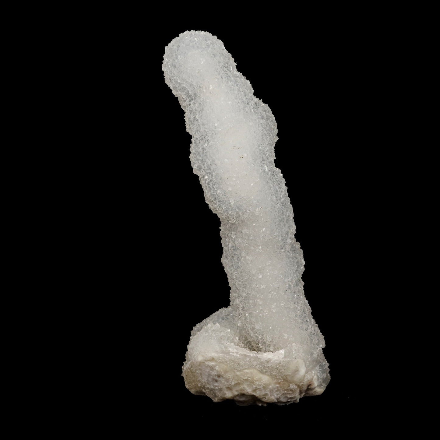 MM Quartz Stalactite Natural Mineral Specimen # B 5246 https://www.superbminerals.us/products/mm-quartz-stalactite-natural-mineral-specimen-b-5246 Features: It is encrusted for splendid white, microcrystalline Quartz crystals inside a glossy, glossy coating of Apophyllite crystals. Those lustre, colour, What's more Precious stone arrangement would every one great. To great condition, it is a amazing and magnetic example. Primary Mineral(s): MM QuartzSecondary
