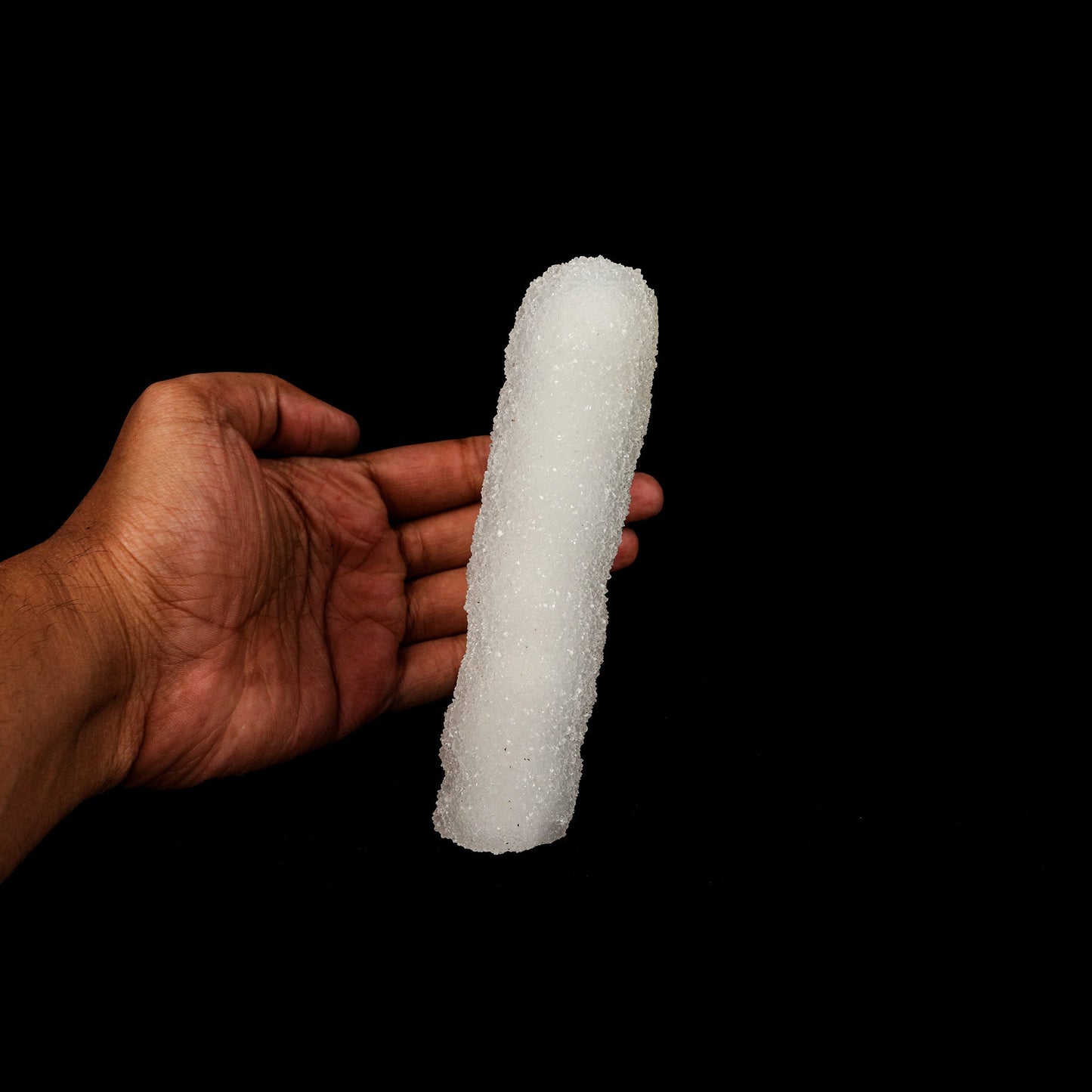 MM Quartz Stalactite Natural Mineral Specimen # B 5256 https://www.superbminerals.us/products/mm-quartz-stalactite-natural-mineral-specimen-b-5256 Features: The bright white, microcrystalline Quartz crystals are enclosed in a glossy, lustrous coating of Apophyllite crystals. Apophyllite crystals cover the bright white, microcrystalline Quartz crystals with their shiny, lustrous exterior. Quartz crystals with their shiny, lustrous exterior. quartz crystals