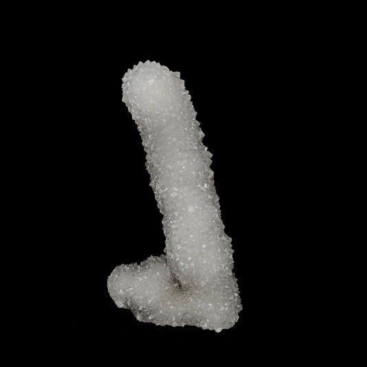 MM Quartz Stalactite Natural Mineral Specimen # B 5271  https://www.superbminerals.us/products/mm-quartz-stalactite-natural-mineral-specimen-b-5271  Features: Natural manufactured MM Quartz Stalactite from Nashik, India.This sculpture is self-standing and will look amazing in any collection, exhibition, or alter. Primary Mineral(s): MM Quartz Secondary Mineral(s): N/AMatrix: N/A 6 Inch x 3 InchWeight : 302 GmsLocality: Nashik, Maharashtra, India