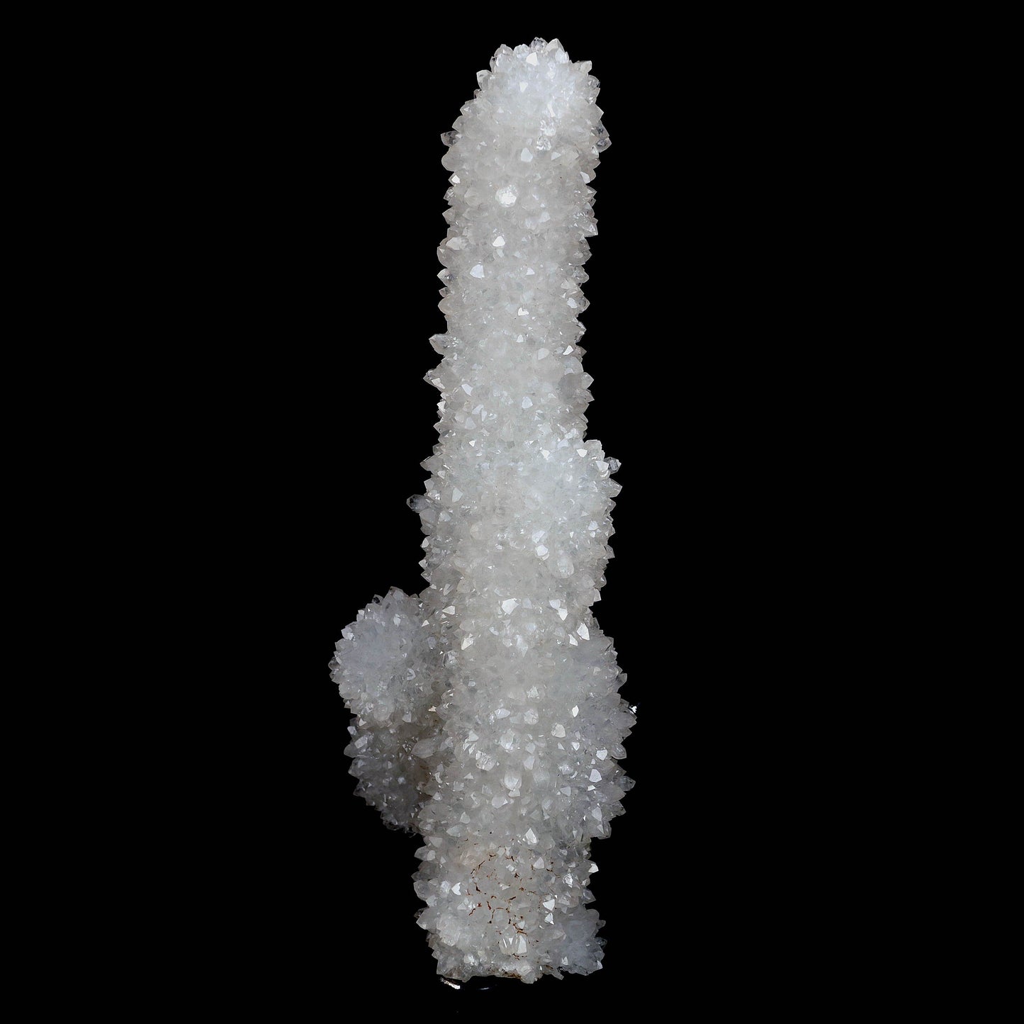 MM Quartz Stalactite with Sprakling Crystals Natural Mineral Specimen …  https://www.superbminerals.us/products/mm-quartz-stalactite-with-sprakling-crystals-natural-mineral-specimen-b-4469  Features:Natural produced MM Quartz Stalactite from Aurangabad, India.This sculpture is self-standing and will look wonderful in any collection, display, or alter. Primary Mineral(s): MM quartSecondary Mineral(s): N/AMatrix: N/A21 cm x 8 cmWeight : 665 Gms Locality: Nashik, Maharashtra, IndiaYear of Discovery: 2020