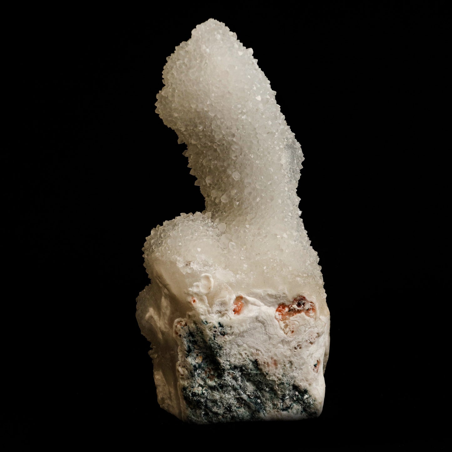 MM Quartz Stalactites Natural Mineral Specimen # B 5041 https://www.superbminerals.us/products/mm-quartz-stalactites-natural-mineral-specimen-b-5041 Features: A very aesthetic specimen of transparent clear Quartz crystals completely covering all sides of a 6inch high stalactite as well as two smaller adjoining stalactites, making for great symmetry. A beautiful showy piece in excellent condition. Primary Mineral(s): QuartzSecondary Mineral(s): N/A
