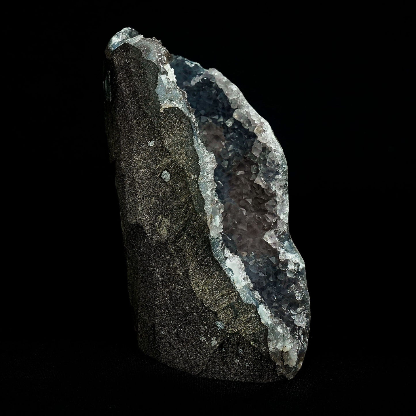 Mordenite Ball At Top MM Quartz Geode Natural Mineral Specimen # B 49… https://www.superbminerals.us/products/mordenite-ball-at-top-mm-quartz-geode-natural-mineral-specimen-b-4949 Features:Mordenite ball crystals are nicely distributed across the MM Quartz pocket, giving the specimen fine balance to go along with the beautiful contrast in color. The Mordenites are well-defined,