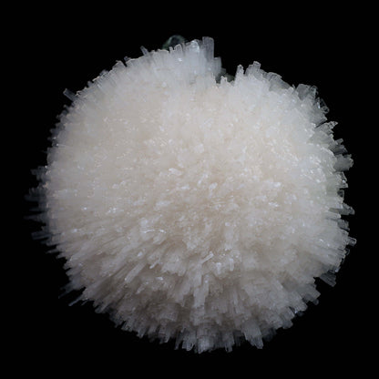 Scolecite Ball with Green Apophyllite Natural Mineral Specimen # B 45…  https://www.superbminerals.us/products/scolecite-ball-with-green-apophyllite-natural-mineral-specimen-b-4526  Features:Very rich porcupine quill spray of glassy scolecite needles is artistically set on the basalt matrix, which is covered with mint-green, frosted, Tetragonal Apophyllite crystals. Large combination material that is both outstanding and rare in today's market. Primary Mineral(s): ScoleciteSecondary Mineral