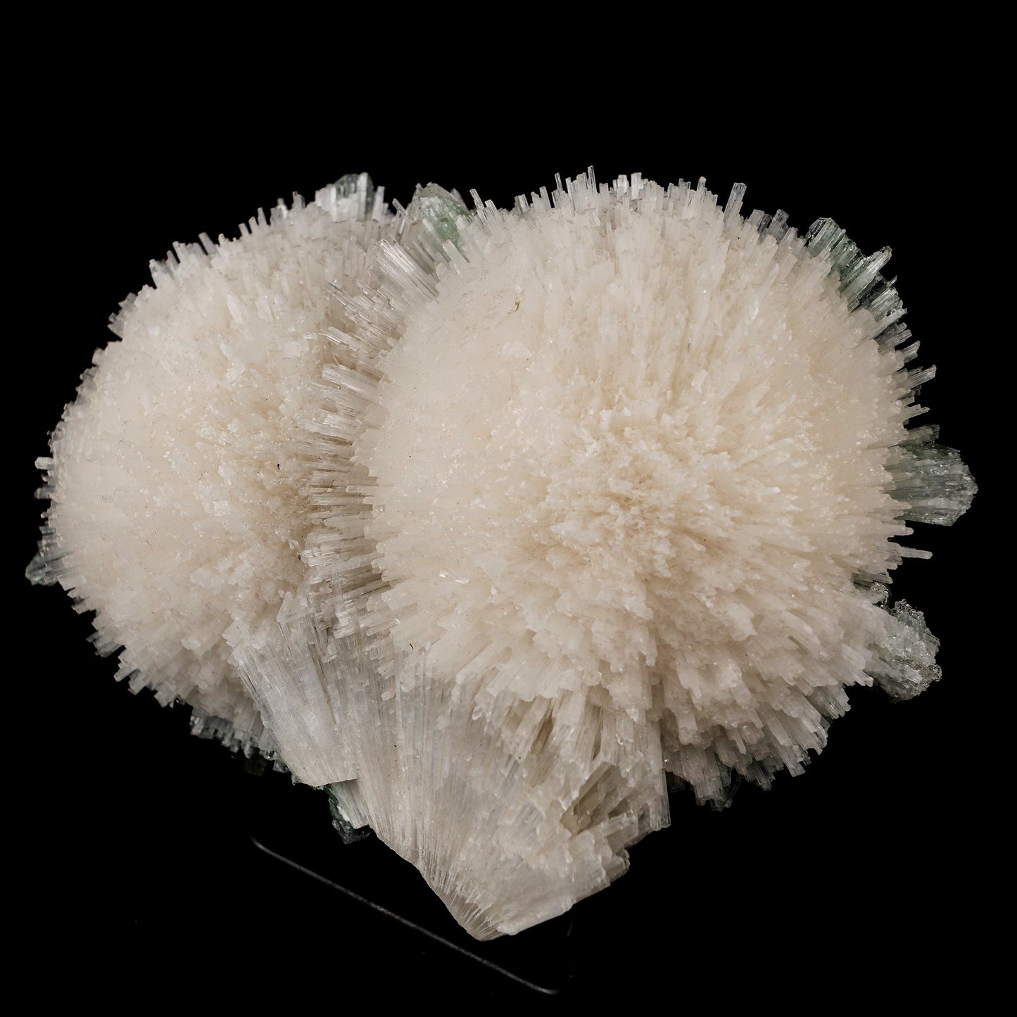 Scolecite Huge Spray with Green Apophyllite Cube Natural Mineral Specimen # B 5725 Scolecite Superb Minerals