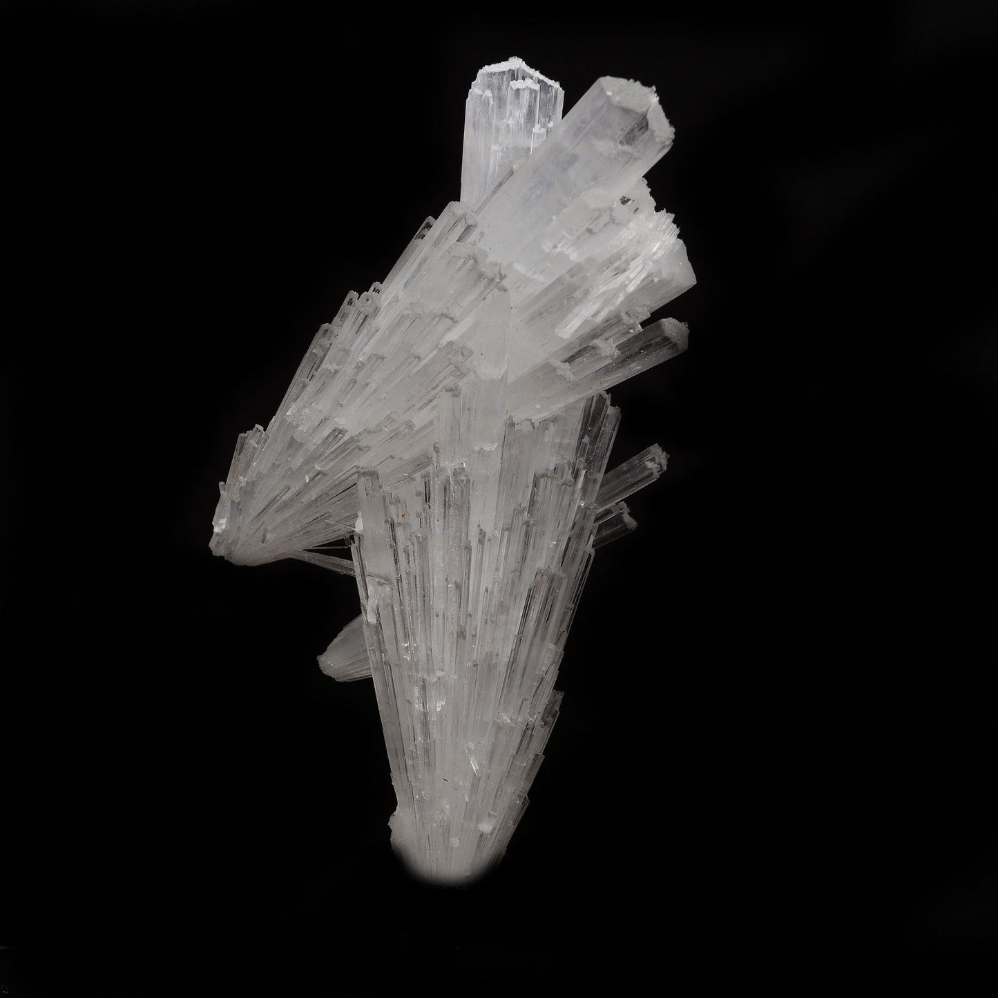 Scolecite Spray Cross Formation Natural Mineral Specimen # B 5202 https://www.superbminerals.us/products/scolecite-spray-cross-formation-natural-mineral-specimen-b-5202 Features: Scolecite forms in clusters of sharp, prismatic, “needle-like” points, which often radiate outward from a source, or, alternatively, criss-cross with each other to form sculptures that are truly a natural art form. Scolecite is mainly found in India, although there are also deposits of white scolecite