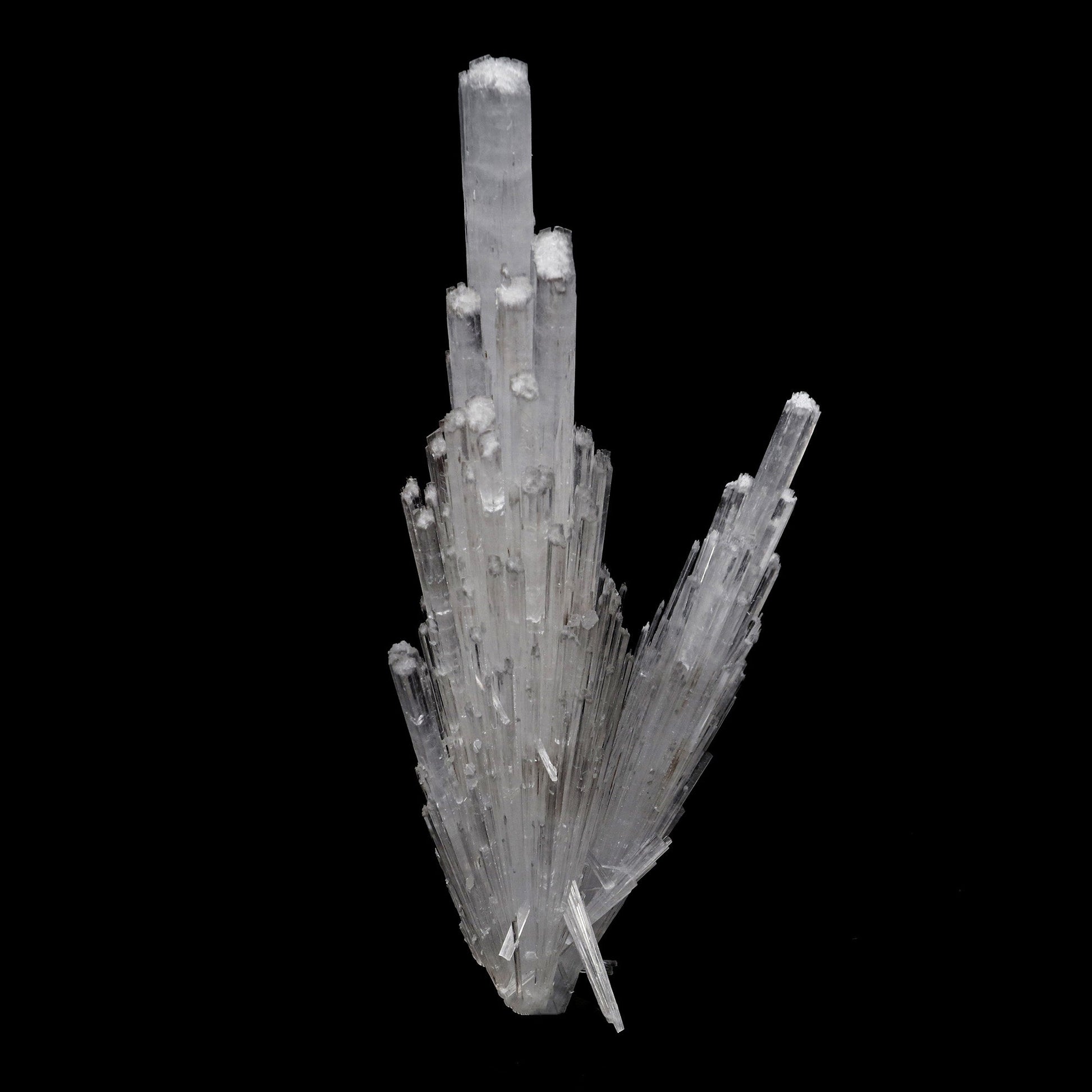 Scolecite Spray Formation Natural Mineral Specimen # B 5275  https://www.superbminerals.us/products/scolecite-spray-formation-natural-mineral-specimen-b-5275  Features: This specimen features a large, radial formation of colorless, transparent, lustrous acicular Scolecite crystals on peach-colored Stilbite. Primary Mineral(s): Scolecite Secondary Mineral(s): N/AMatrix: N/A 7 Inch x 4 InchWeight : 200 GmsLocality: Aurangabad, Maharashtra, India Year of Discovery: 2021