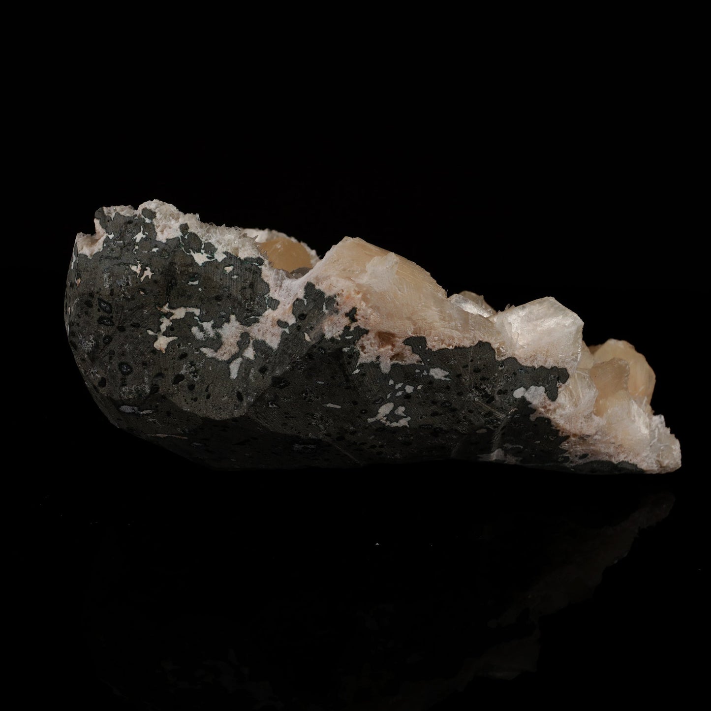 Scolecite Spray inside Stilbite geode Natural Mineral Specimen # B 5501 Scolecite Superb Minerals