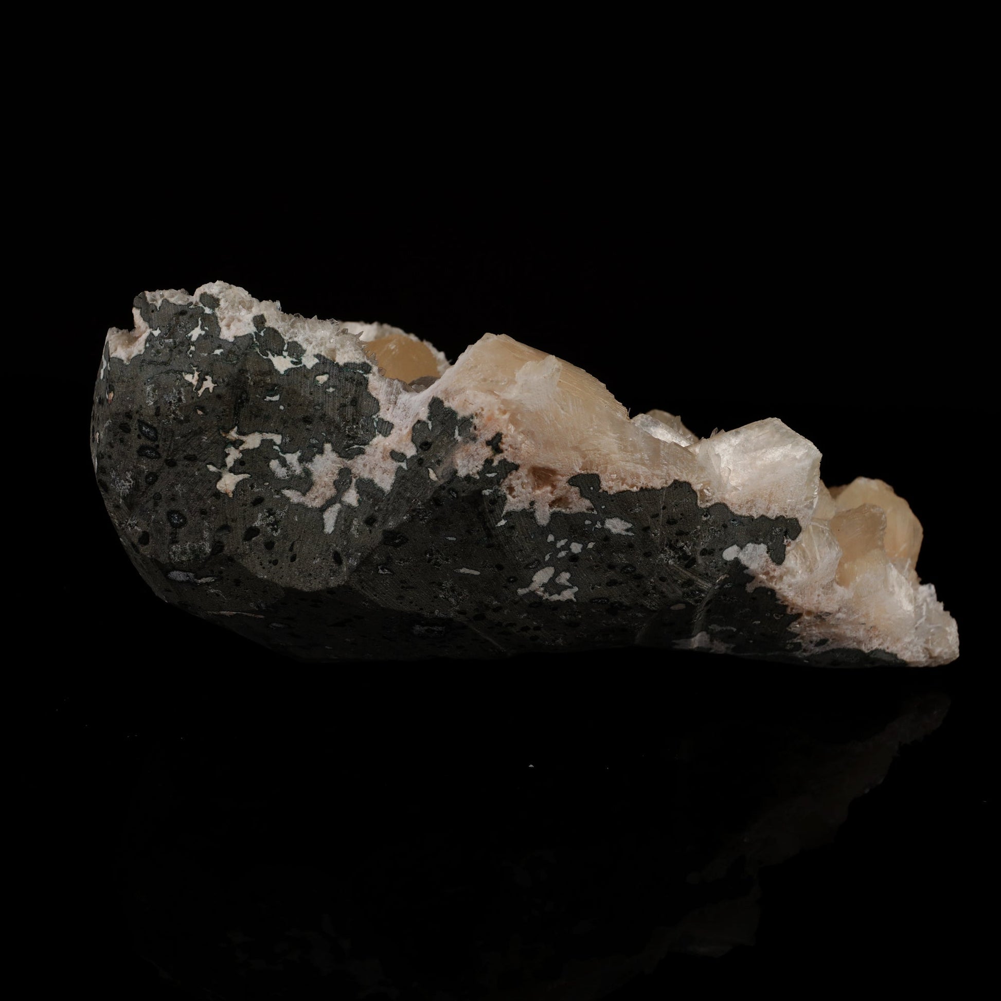 Scolecite Spray inside Stilbite geode Natural Mineral Specimen # B 5501 Scolecite Superb Minerals