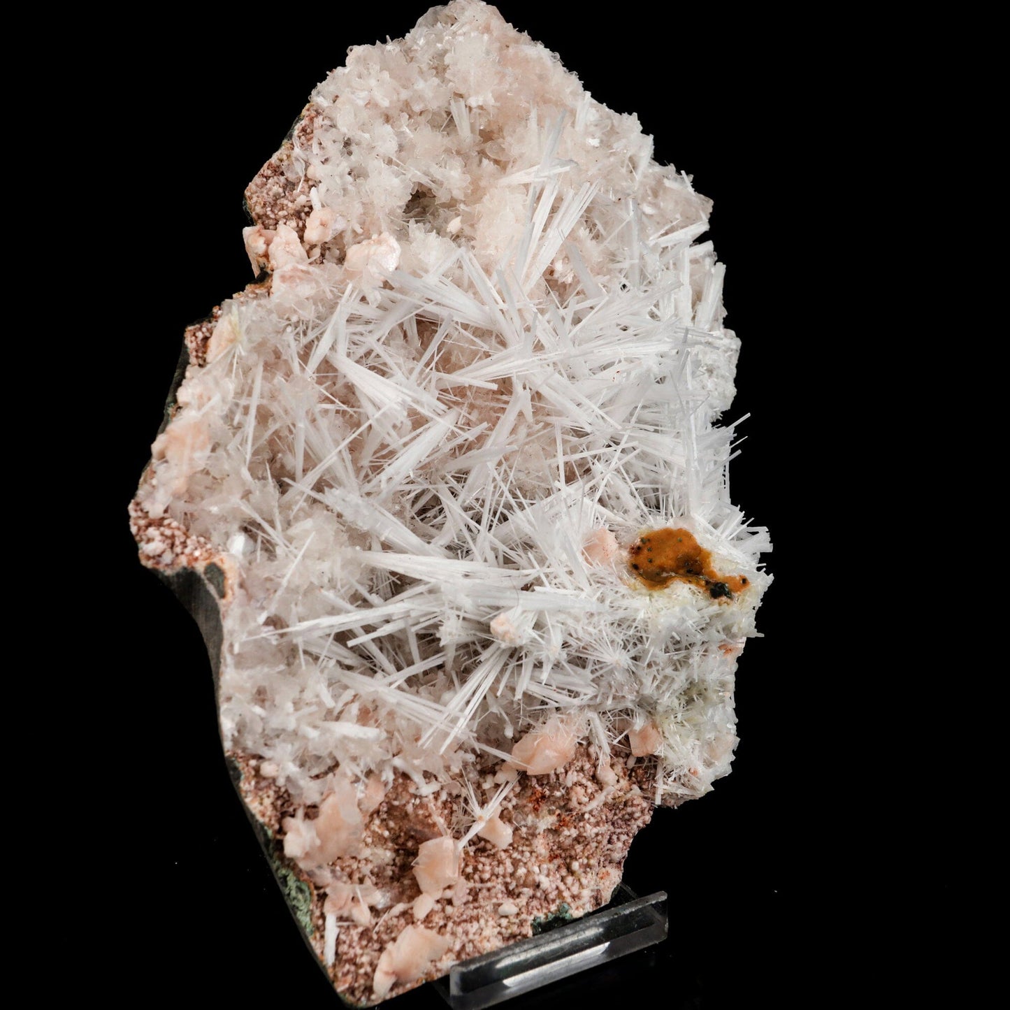 Scolecite Sprays in Heulandite Geode Natural Mineral Specimen # B 6547 Scolecite Superb Minerals