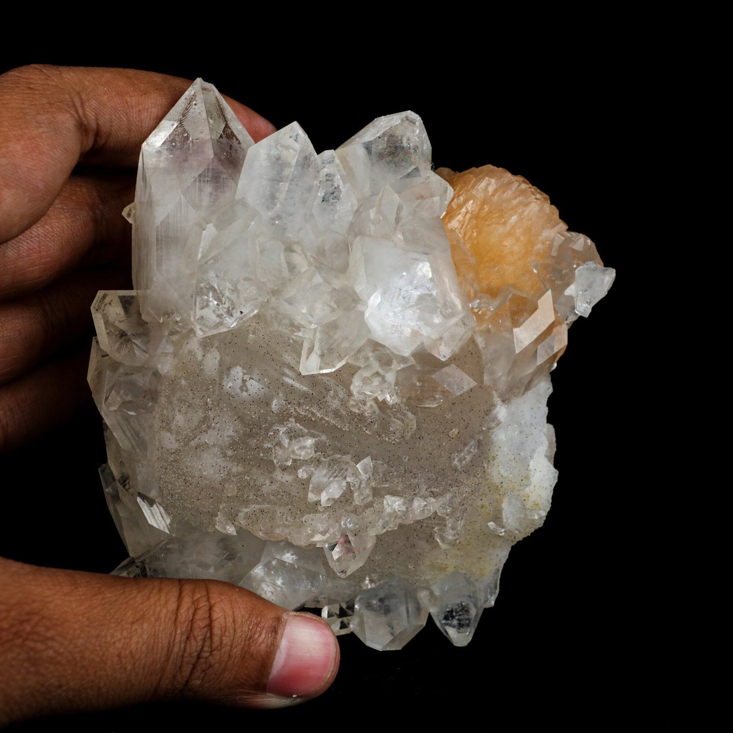 Stilbite 'Bow-Tie' on Apophyllite Natural Mineral Specimen # B 6471 Stilbite Superb Minerals 