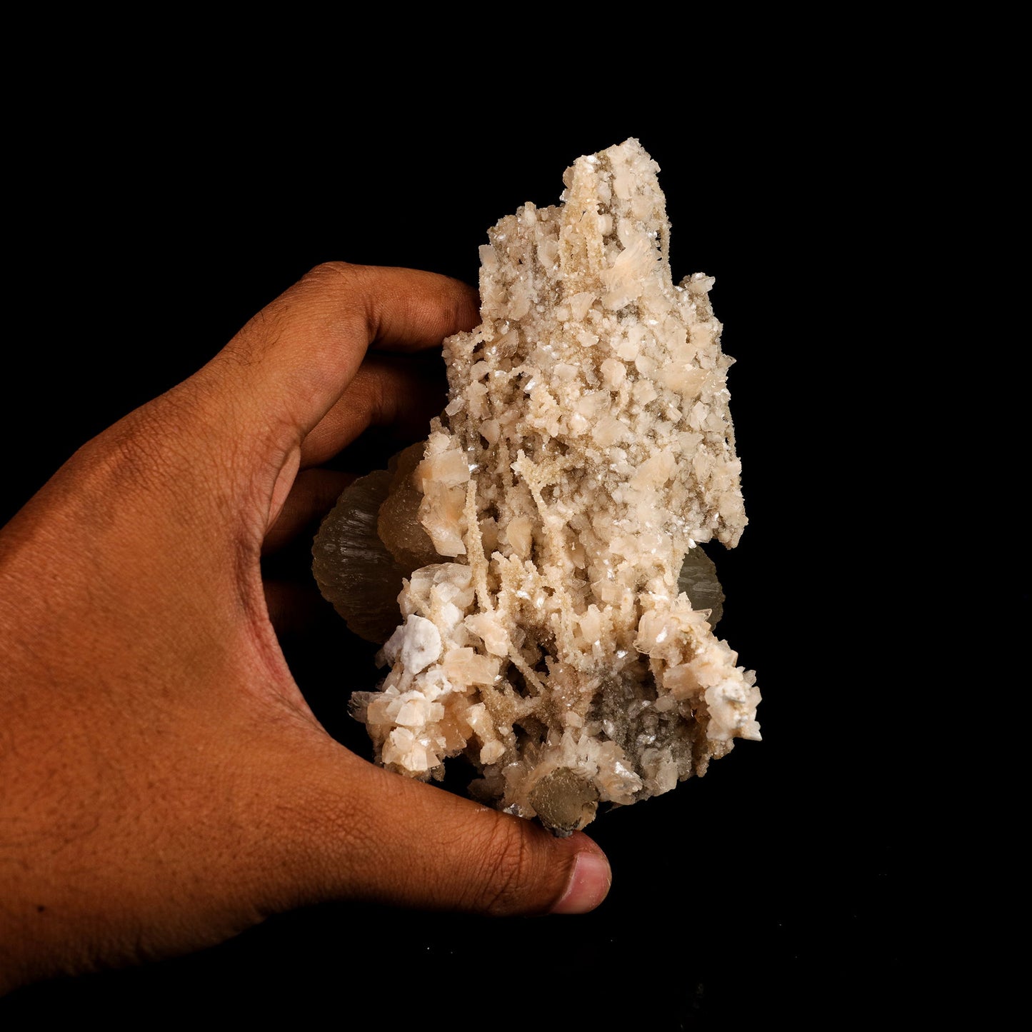 Stilbite 'Bow-Tie' on Heulandite Natural Mineral Specimen # B 6337 Stilbite Superb Minerals