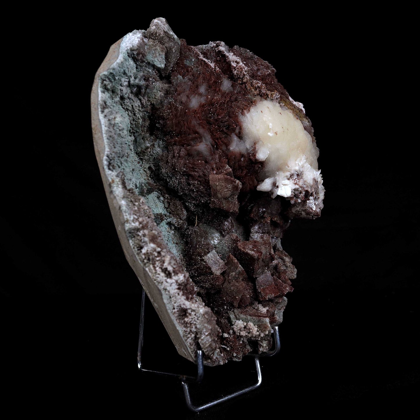 Stilbite Fuse with Marshy Green Heulandite Natural Mineral Specimen #… https://www.superbminerals.us/products/stilbite-fuse-with-marshy-green-heulandite-natural-mineral-specimen-b-4653 Features: It has become a standard to include Heulandite in a Chalcedony collection, and this tiny crystal is extremely attractive in and of itself. The specimen is dominated by a large number of dazzling crystals with outstanding luster, good translucence, and a pleasant sea-green hue. Stilbite
