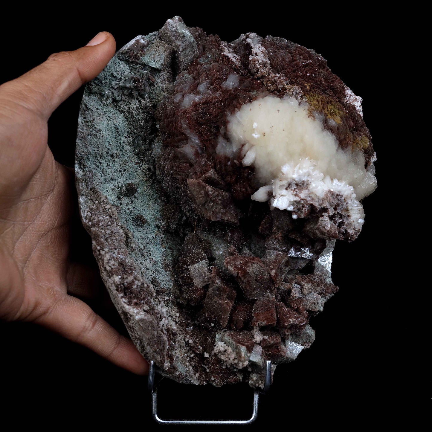 Stilbite Fuse with Marshy Green Heulandite Natural Mineral Specimen #… https://www.superbminerals.us/products/stilbite-fuse-with-marshy-green-heulandite-natural-mineral-specimen-b-4653 Features: It has become a standard to include Heulandite in a Chalcedony collection, and this tiny crystal is extremely attractive in and of itself. The specimen is dominated by a large number of dazzling crystals with outstanding luster, good translucence, and a pleasant sea-green hue. Stilbite