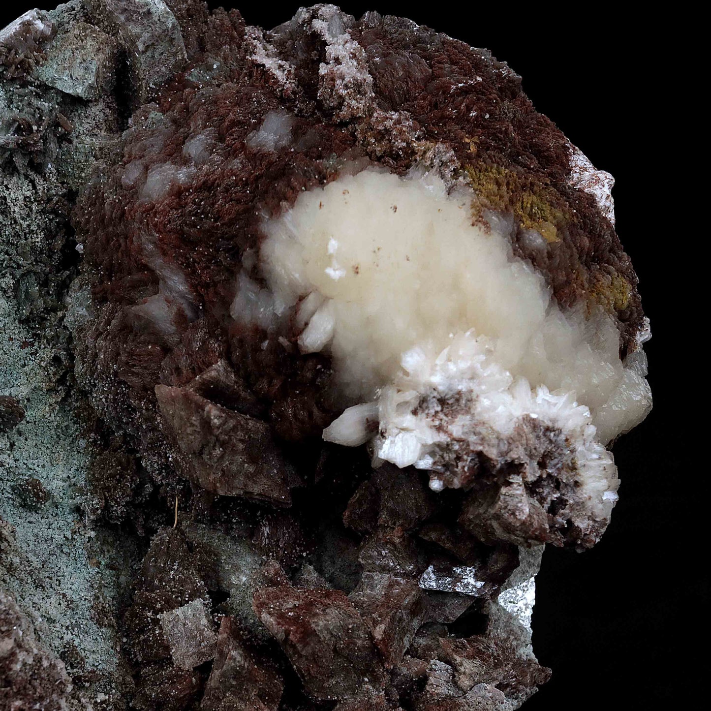 Stilbite Fuse with Marshy Green Heulandite Natural Mineral Specimen #… https://www.superbminerals.us/products/stilbite-fuse-with-marshy-green-heulandite-natural-mineral-specimen-b-4653 Features: It has become a standard to include Heulandite in a Chalcedony collection, and this tiny crystal is extremely attractive in and of itself. The specimen is dominated by a large number of dazzling crystals with outstanding luster, good translucence, and a pleasant sea-green hue. Stilbite