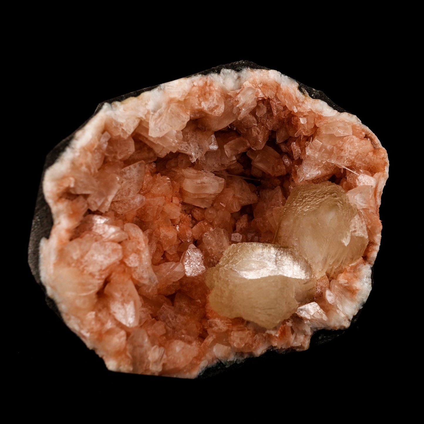 Stilbite Inside Heulandite Geode Natural Mineral Specimen # B 5853 Heulandite Superb Minerals