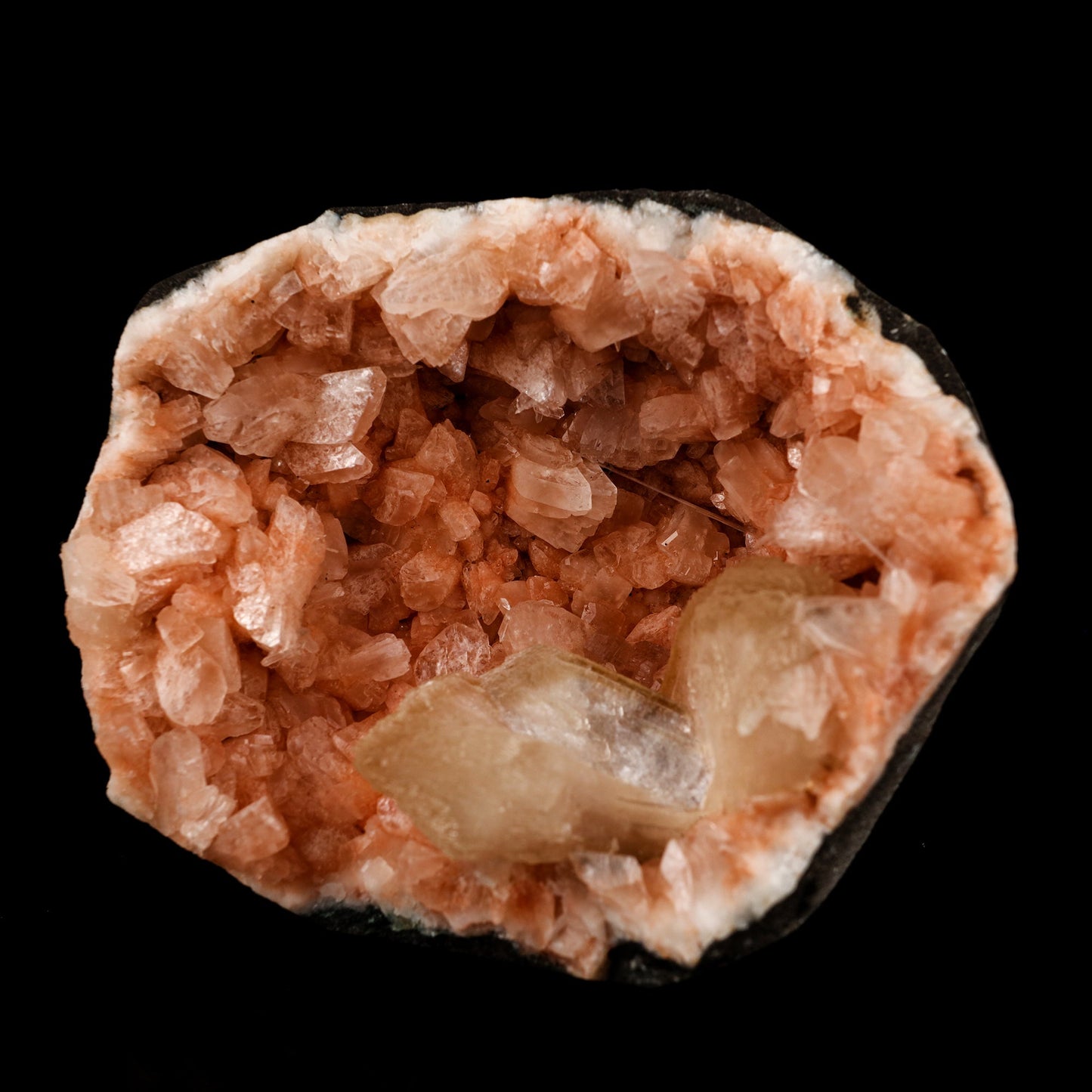 Stilbite Inside Heulandite Geode Natural Mineral Specimen # B 5853 Heulandite Superb Minerals