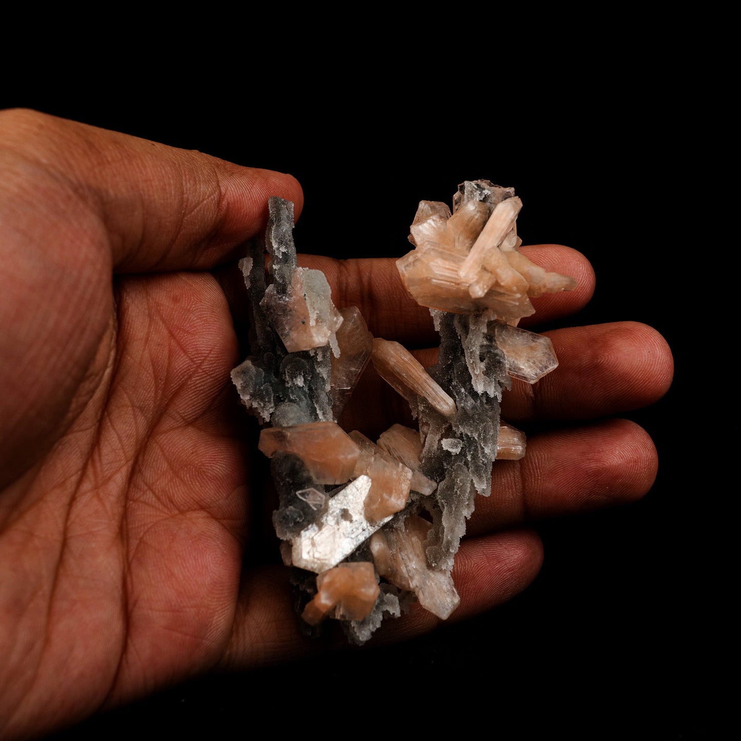 Stilbite on Chalcedony Coral Formation Natural Mineral Specimen # B 5… https://www.superbminerals.us/products/stilbite-on-chalcedony-coral-formation-natural-mineral-specimen-b-5145 Features: Elegant and delicate, this is a quintessential example of the great combination pieces from the trap rocks of India. The Chalcedony beautifully coats the winding, narrow stalactites that were already there. The Chalcedony continued to grow, adding these delicate structures that range from straw-like fingers