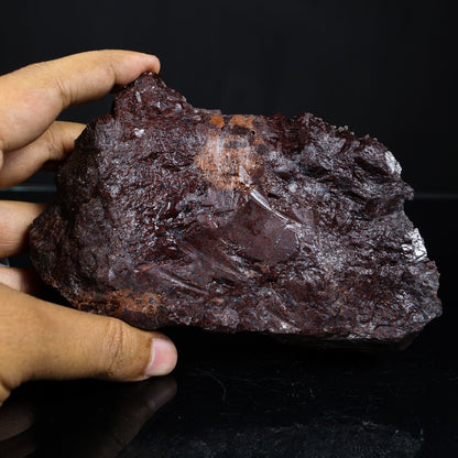 Rare Marshy Sharp Terminated Red-Brown Hematite Apophyllite Cluster – Natural Indian Zeolite Mineral Specimen # B 7231