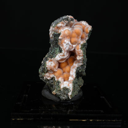 Orange Thomsonite with Mesolite Natural Mineral Specimen from Madhya Pradesh # B 7232